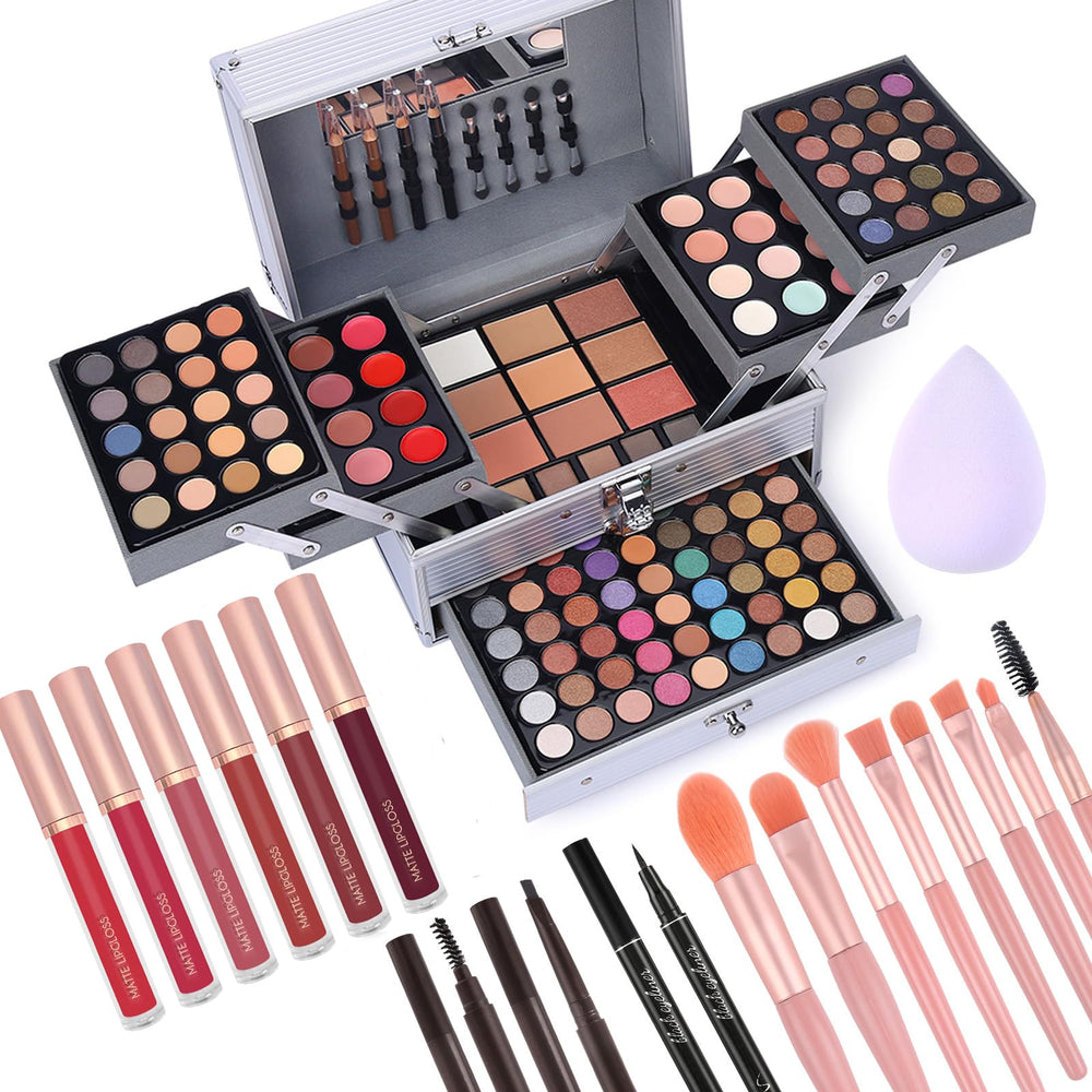 CHARMCODE coffret maquillage 132 couleurs pour varier les looks quotidiens et festifs.