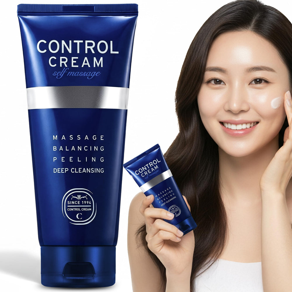 Charmzone Control Cream emballage tube pratique pour massage quotidien visage et corps.