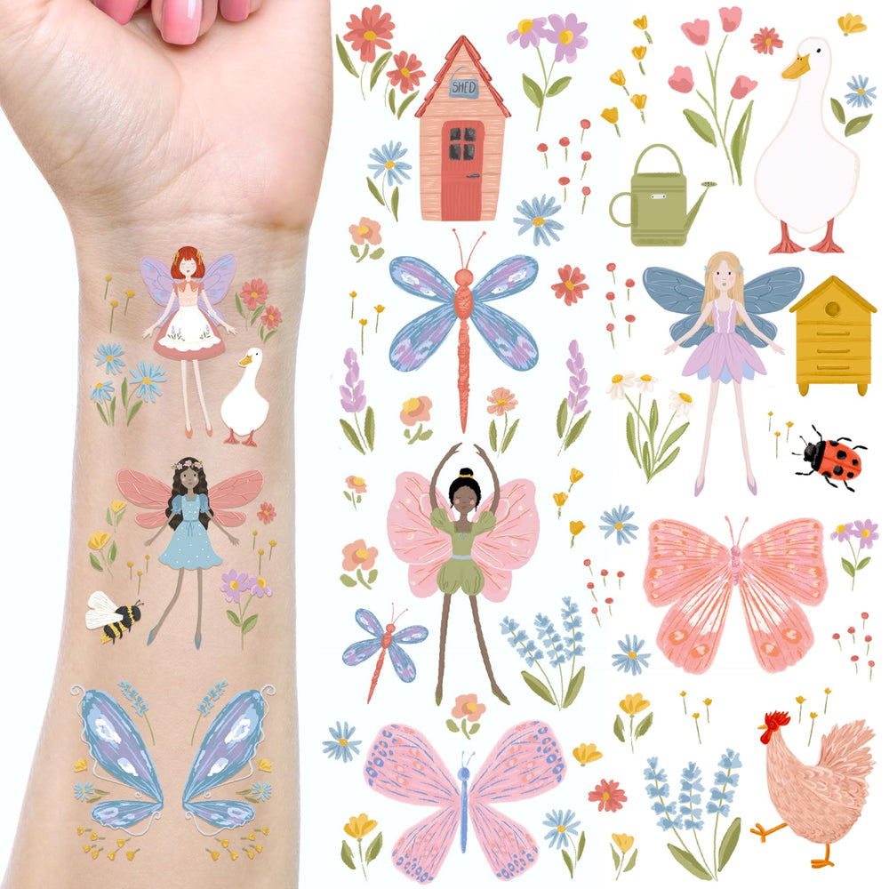 Tatouage Cheerland fées du jardin – ailes délicates pour un look féerique.