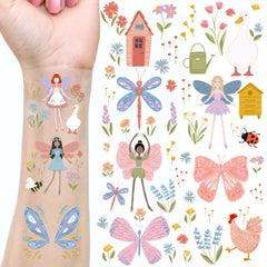 Tatouage Cheerland fées du jardin – ailes délicates pour un look féerique.