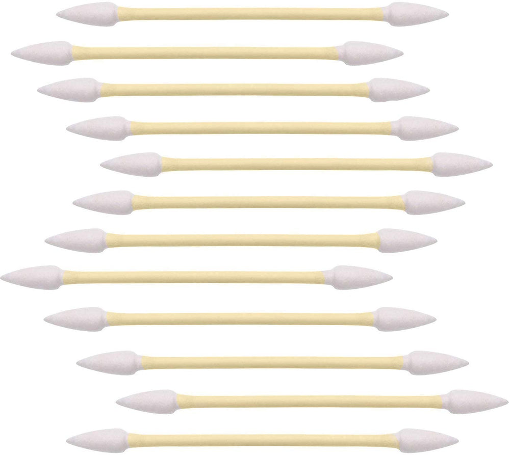 Bâtonnets Chenchenchen en coton et bambou, pointe double, pour un maquillage précis et doux.
