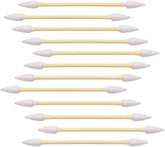 Bâtonnets Chenchenchen en coton et bambou, pointe double, pour un maquillage précis et doux.