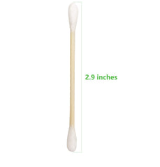Chenchenchen coton-tiges bois naturel pointe-double usage polyvalent