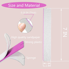 Lime à ongles Chenchenchen double face grain 100/180 pour préparer les ongles.