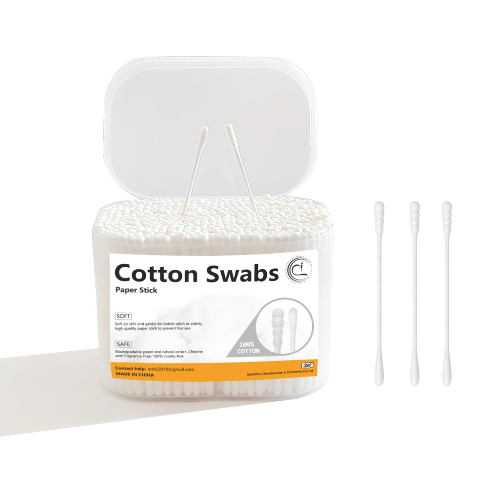 Chenchenchen coton-tige mini spirale: tête spiralée pour un nettoyage précis et doux.