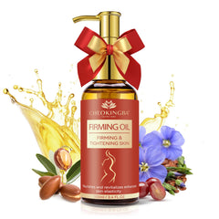 CHEOKINGBA huile raffermissante pour le corps, bouteille, favorise un aspect plus tendu.