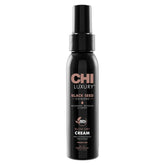 CHI crème-seche-nigelle-bouteille-pompe: soin léger pour brillance et anti-frisottis.