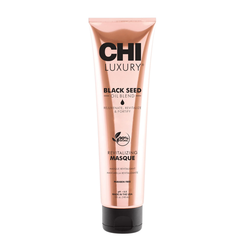 CHI Masque revitalisant à l’huile de nigelle pour cheveux brillants et nourris.