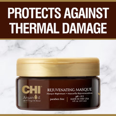 CHI Soin nourrissant à l'argan pour cheveux réparés et souples.