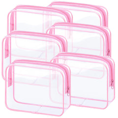 CHICAUP ensemble de 6 pochettes maquillage transparentes pour voyage, rangement clair et rapide en voyage