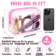 CHICAUP trousse toilettes transparente portable pour accès rapide aux articles