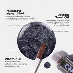 Chillab Huile Lèvres Magique Noire – finition scintillante pour un look lumineux.