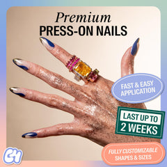 Chillhouse Catch the Crown Almond Tips : forme allongée pour une allure élégante.