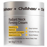 Chillihaer crème-cou emballage clair pour choisir votre soin raffermissant.