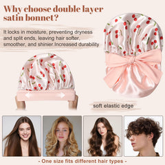 CHLINS bonnet boucles cheveux protégées et faciles à démêler au réveil