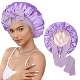CHLINS bonnet satin nuit ensemble, vue globale pour dormir confortablement