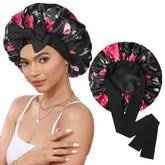 CHLINS bonnet satin sommeil – bande élastique large assure un maintien nocturne.