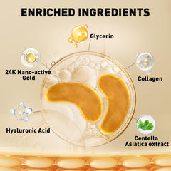 CHMI essence 24K or et collagène autour des yeux, effet nourrissant