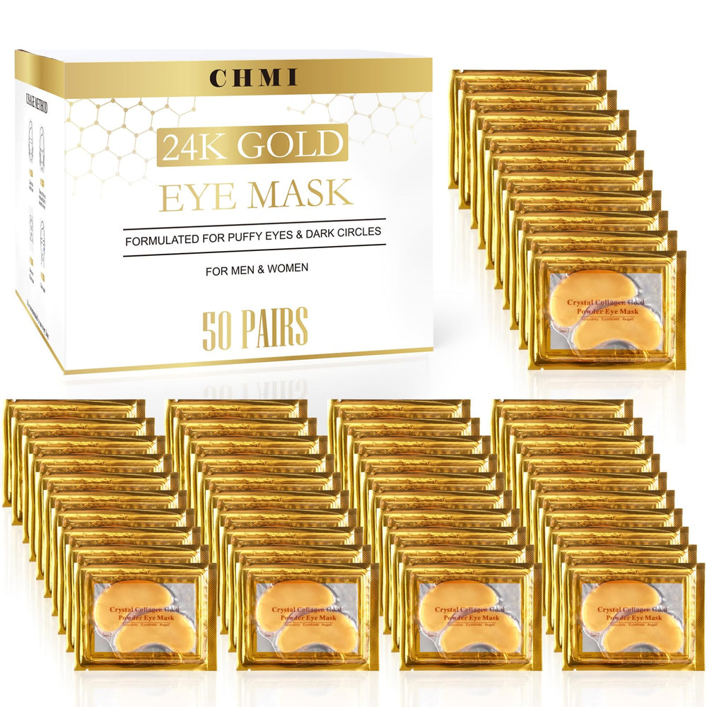 CHMI Patchs Yeux Or 24K – emballage individuel pour une utilisation pratique à domicile.