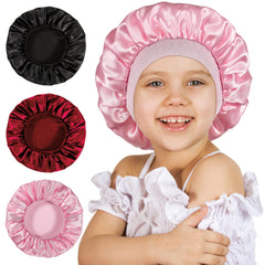Bonnet choshion enfant en satin doux pour dormir, réduction des frottements sur les curls