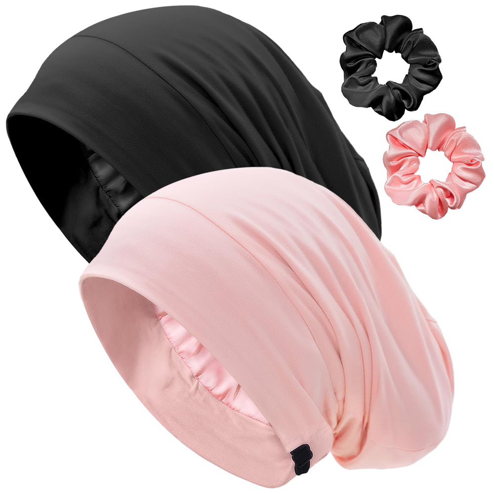 Choshion bonnet satin doublure pour dormir, protection nocturne des cheveux.