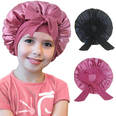 Bonnet choshion soie pour enfants dodo: protège les cheveux des nœuds au sommeil.