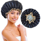 Choshion chapeau-douche double couche imperméable garde les cheveux secs.