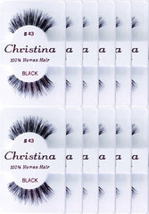 Christina Style 43, cils naturels pour maquillage quotidien et regard élégant.