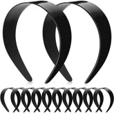 Bandeau plastique noir Chuangdi 2 pouces, fixation cheveux sans accrocher