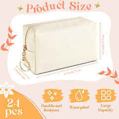 Chunful pochette-maquillage beige: fermeture zippée fiable pour sécuriser vos essentiels.