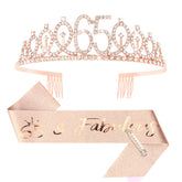 Couronne CIEHER 65e anniversaire avec strass pour un look royal et scintillant