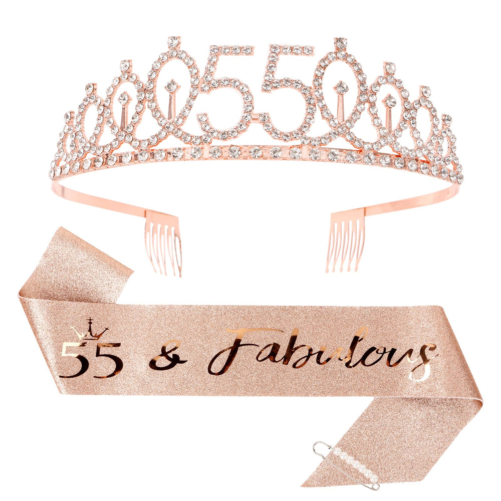 Couronne CIEHER 55e anniversaire avec perles pour un look princesse d exception