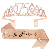CIEHER couronne 75e anniversaire, éclat brillant pour photos élégantes.