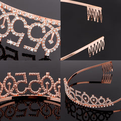 Diadème CIEHER strass brillants ajoutant du glamour à vos mises en scène