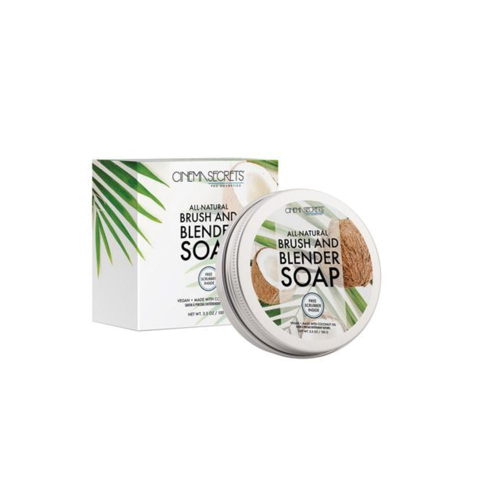 Cinema Secrets nettoyant pinceaux vegan, élimine les résidus tenaces en douceur.