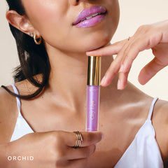 Avant et après subtil avec City Lips Orchid.