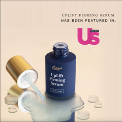 City Beauty UpLift Serum: gros plan sur les gouttes et l'hydratation en profondeur.