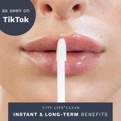 City Lips Clear: lèvres lisses et sans tiraillement après l’application.