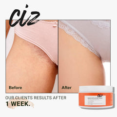 Gommage doux bikini-zone pores libérés pour peau lisse