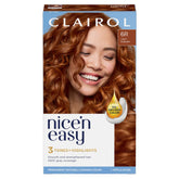 Clairol Nice'n Easy 6R, bouteille montrant la teinte naturelle et la couverture des gris