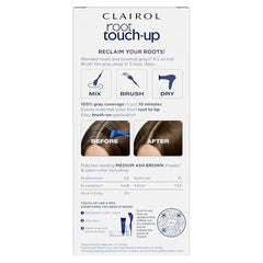 Clairol Retouche Racines crème de coloration 5A pour une couleur naturelle.