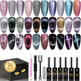 Kit Clara Colors Cat Eye: ensemble complet pour ongles holographiques