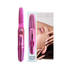 CLAWD brosse-ongles rose-portable, idéale pour nettoyer les ongles en déplacement.