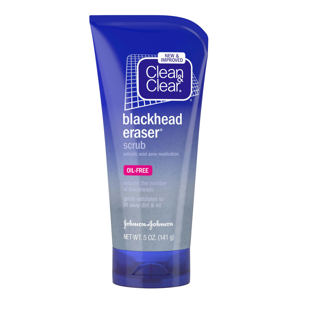 Flacon Clean & Clear Blackhead Eraser de 5 onces, prêt à nettoyer les pores et réduire les impuretés.