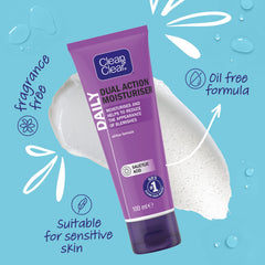 Clean & Clear Hydratant Double Action – texture fine pour application légère