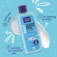 Application sur coton avec Clean & Clear, nettoyage sans rinçage.