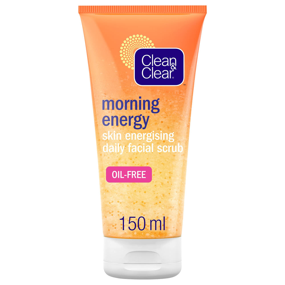 Clean & Clear gommage visage energisant matin, réveil frais et peau purifiée