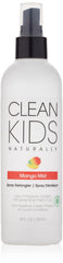Clean Kids Naturally Mango Mist Démêlant – bouteille, démêlage en douceur pour cheveux d'enfants.