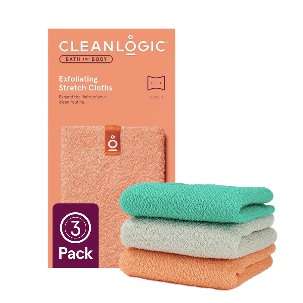 Gant exfoliant Cleanlogic extensible pour un soin du corps doux et efficace.
