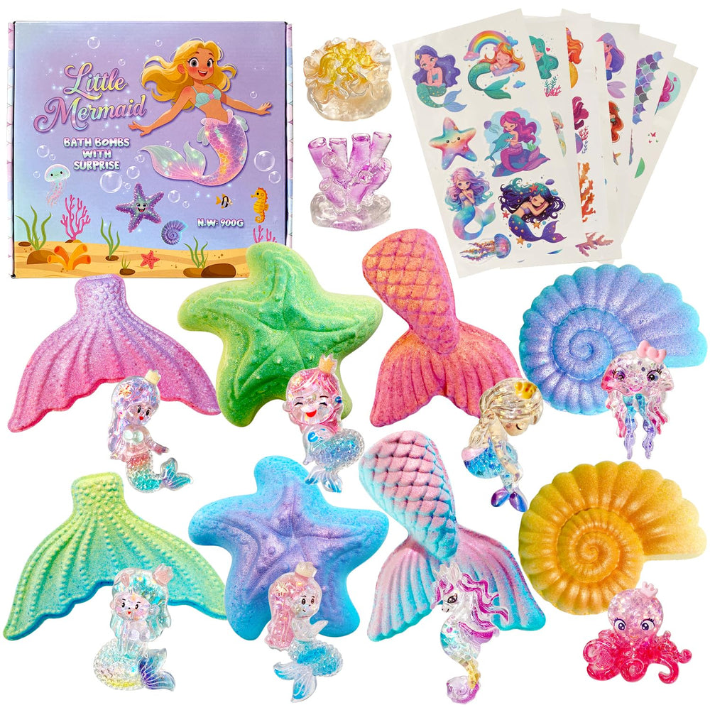 Bombe Clear and Fresh mermaid avec jouet intérieur pour enfants.